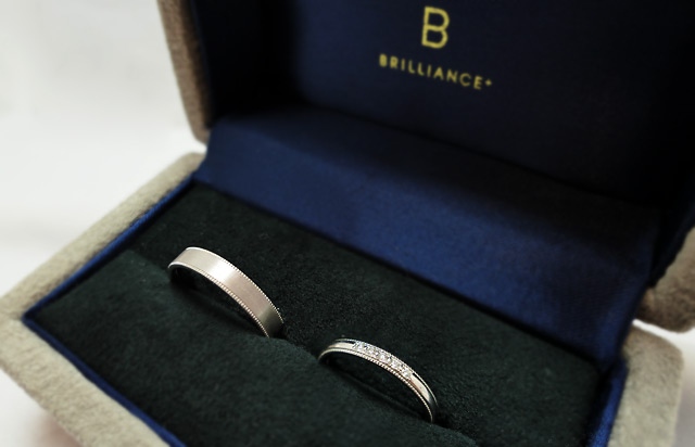 ブリリアンス+のミルグレインの結婚指輪