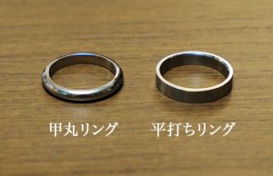 指輪の形「甲丸リング」と「平打ちリング」の違い - 結婚指輪の選び方ラボ